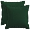 vidaXL Housse de coussin 2 pcs HOUTEN Vert fonc&eacute; 35 x 35 cm