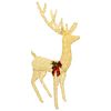 vidaXL Renne de No&euml;l 3D LOVIISA 250 LED Blanc chaud 96 x 40 x 180 cm