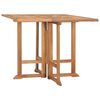 vidaXL Table &agrave; d&icirc;ner pliable de jardin &Oslash;90x75 cm Bois de teck solide