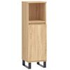 vidaXL Armoire salle de bain ch&ecirc;ne sonoma 30x30x100 cm