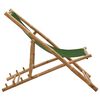 vidaXL Chaise de terrasse Bambou et toile Vert