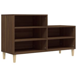 vidaXL Armoire &agrave; chaussures Ch&ecirc;ne marron 102x36x60cm Bois d'ing&eacute;nierie