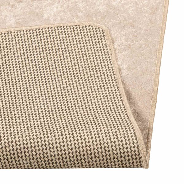 vidaXL Tapis Imprim&eacute; Cr&egrave;me 250 x 100 cm Polyester et PVC