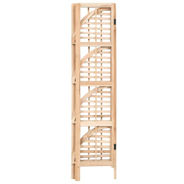 vidaXL &Eacute;tag&egrave;re d'angle bois de c&egrave;dre 27 x 27 x 110 cm