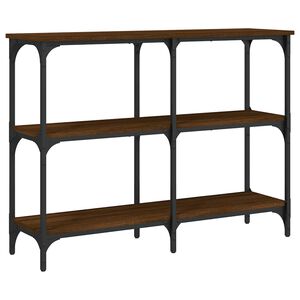 vidaXL Table console ch&ecirc;ne marron 100x29x75 cm bois d'ing&eacute;nierie