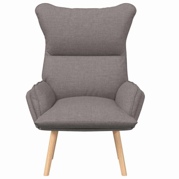 vidaXL fauteuil Taupe 69 x 74 x 93 cm tissu