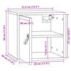 vidaXL Armoire murale 31,5x30x30 cm Bois massif Pin