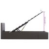 vidaXL Cadre de lit à rangement hydraulique Gris Similicuir 90x200 cm