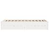 vidaXL Cadre de lit sans matelas blanc 140x190 cm bois de pin massif