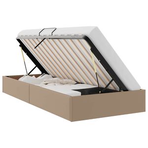 vidaXL Cadre de lit ottoman Cappuccino 90 x 190 cm Simili cuir