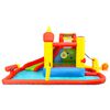 Happy Hop Château gonflable avec toboggan et piscine 410x385x220cm PVC