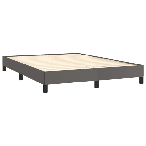 vidaXL Cadre de lit sans matelas gris 140x200 cm similicuir