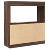 vidaXL Buffet haut ch&ecirc;ne marron 92x33x100 cm bois d'ing&eacute;nierie