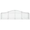 vidaXL Paniers à gabions arqués 2 pcs 200x50x40/60 cm fer galvanisé
