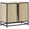 vidaXL Armoire lavabo de salle de bain ch&ecirc;ne sonoma bois d'ing&eacute;nierie
