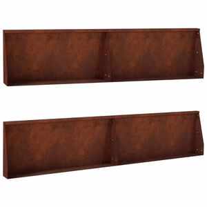 vidaXL Mur de sout&egrave;nement 4 pc 100 x 12 x 30 cm Acier patin&eacute; Rouill&eacute;