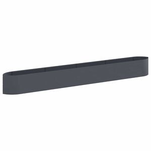 vidaXL Jardin sur&eacute;lev&eacute; Anthracite 380 x 40 x 40 cm Acier