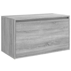 vidaXL Banc d'entr&eacute;e 80x40x45 cm Sonoma gris Bois d'ing&eacute;nierie
