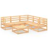 vidaXL Salon de jardin 6 pcs Bois de pin massif