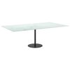 vidaXL Dessus de table blanc 120x65 cm 8 mm verre trempé design marbre