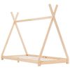 vidaXL Cadre de lit d'enfant Bois de pin massif 90 x 200 cm