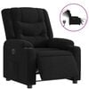 vidaXL Fauteuil inclinable &eacute;lectrique Noir Tissu