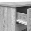 vidaXL Bureau Sonoma gris 140 x 49 x 76 cm Bois d'ing&eacute;nierie