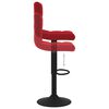 vidaXL Tabouret de bar Rouge bordeaux Velours