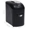 vidaXL D&eacute;chiqueteuse de papier 10 feuilles &agrave; micro-coupe Noir