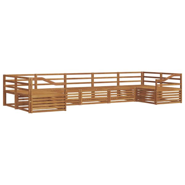 vidaXL Ensembles de canap&eacute;s 7 pcs Naturel Bois d'Acacia Massif