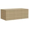 vidaXL Bo&icirc;te de rangement de jardin m&eacute;lange beige 984L r&eacute;sine tress&eacute;e