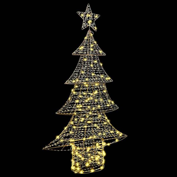 vidaXL Sapin de Noël avec 160 LED Blanc chaud 150 cm PET