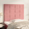 vidaXL T&ecirc;te de lit Rose 90x5x118/128 cm Velours