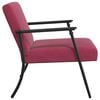 vidaXL fauteuil Bordeaux 59 x 75 x 78 cm Velours