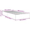 vidaXL Cadre de lit ottoman sans matelas cappuccino 100x200 cm