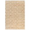 vidaXL Tapis tissé à la main Jute Tissu 120 x 180 cm Naturel et blanc