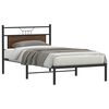 vidaXL Cadre de lit sans matelas ch&ecirc;ne marron 107x203 cm