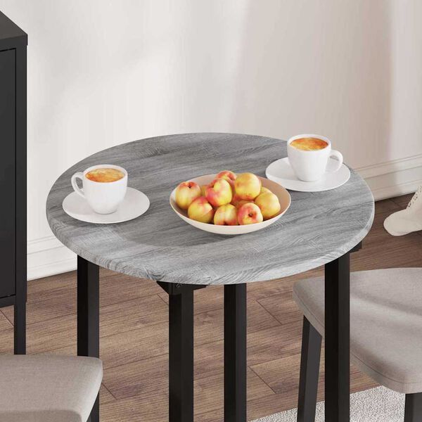 vidaXL Plateau de table Sonoma gris 60 x 60 x 1,5 cm Bois d'ing&eacute;nierie