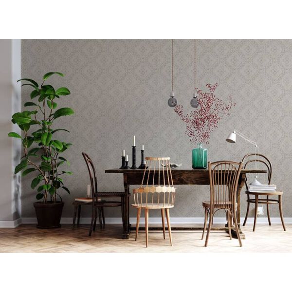 Noordwand Papier peint Topchic Tone On Tone Diamonds Beige m&eacute;tallis&eacute;