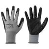 vidaXL Gants de Travail 24 pi&egrave;ces Gris et Noir 10 / xl Polyester