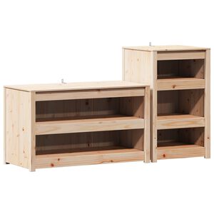 vidaXL Meuble de cuisine d'ext&eacute;rieur MEPPEL 2 pc Douglas Naturel