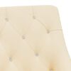 vidaXL Chaise pivotante de salle &agrave; manger Cr&egrave;me Velours