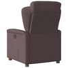 vidaXL Fauteuil inclinable &eacute;lectrique Marron fonc&eacute; Tissu