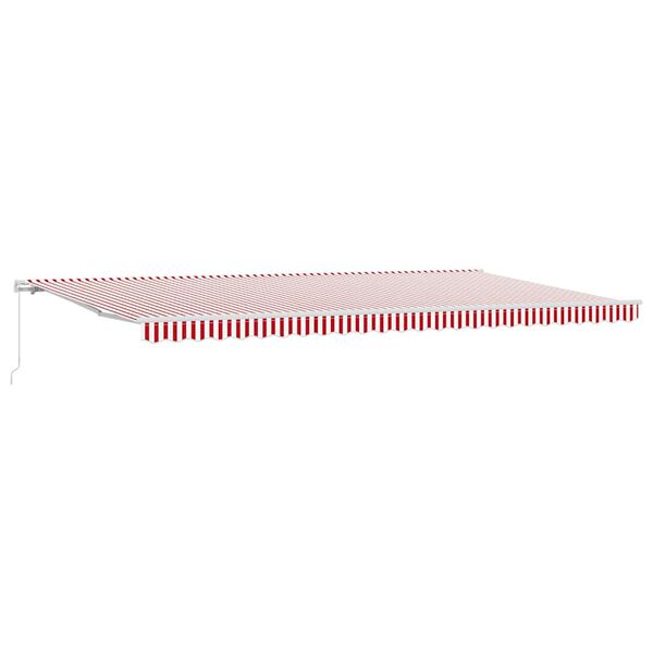 vidaXL Auvent R&eacute;tractable Rouge et Blanc 600 &times; 350 cm