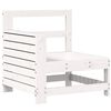 vidaXL Salon de jardin 10 pcs blanc bois de pin massif