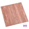 vidaXL Dalles de plancher autoadh&eacute;sives 55 pcs PVC 5,11 m&sup2; rouge