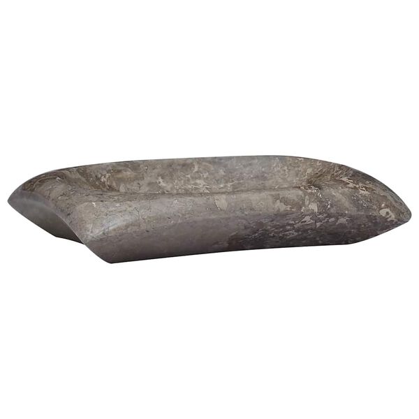 vidaXL Lavabo Gris 50x35x10 cm Marbre