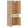 vidaXL Buffet haut Ch&ecirc;ne sonoma 69,5x34x180 cm Bois d'ing&eacute;nierie