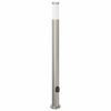 vidaXL Borne lumineuse avec sortie 110 cm en acier inoxydable IP44