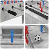 vidaXL Table de Foosball Gris B&eacute;ton 125 x 60,5 x 80 cm